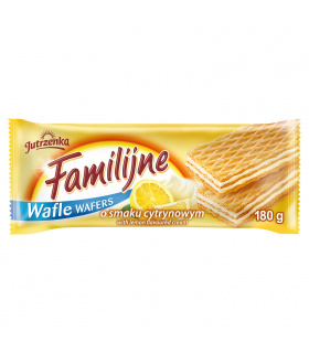 Familijne Wafle o smaku cytrynowym 180 g